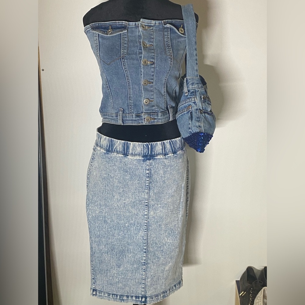 denim bag